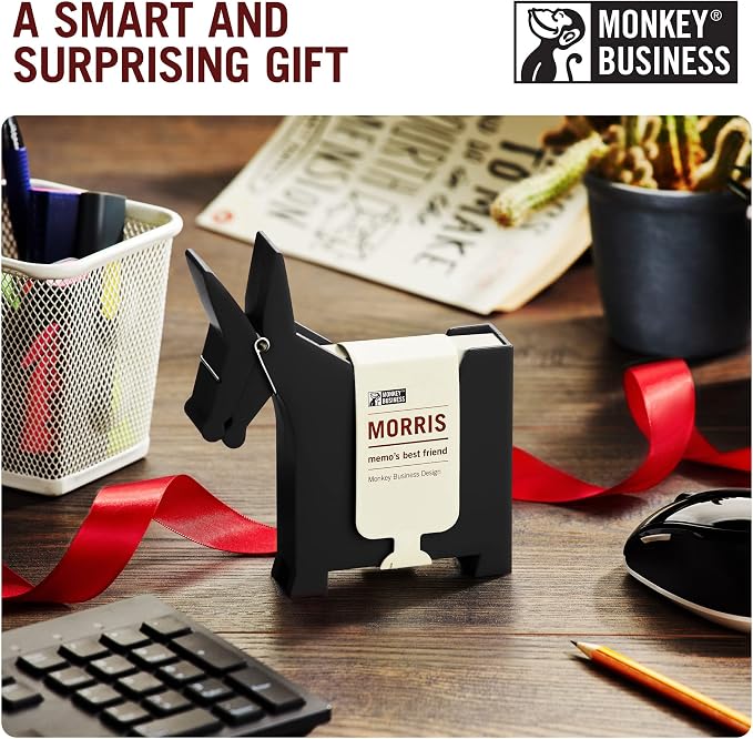 Morris the Donkey: Desktop Memo Holder | Cute Desk Accessories & Office Supplies | Funny Desk Decor & Office Accessories | Desk Supplies: Holders & Dispensers | Sticky Note Holder | by Monkey Business