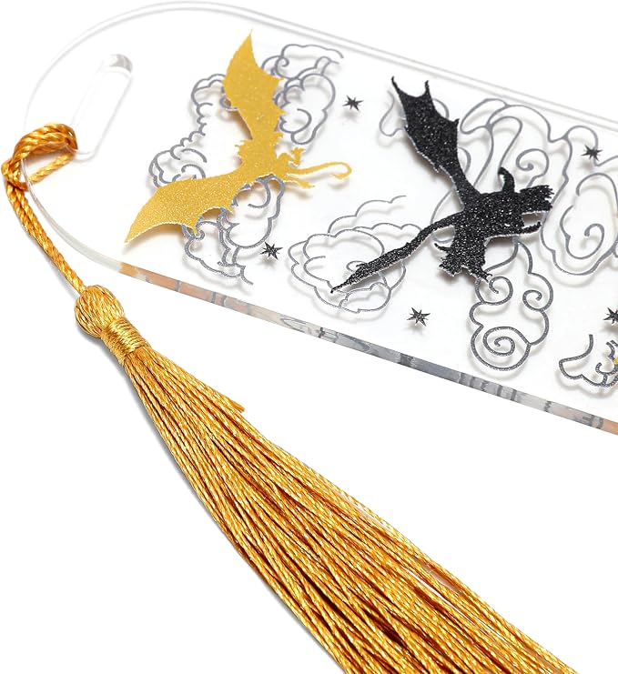 ASVP Shop Fourth Wing Dragon Bookmark with Tassel - Fantasy & Bookish Merch