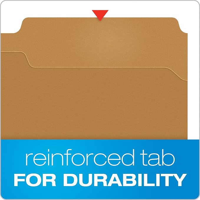 Pendaflex FK312 Pendaflex Kraft 2-Fastener Classification Folder with 1/3 Cut Tabs, 50/Box, Brown, Legal (Pack of 5)