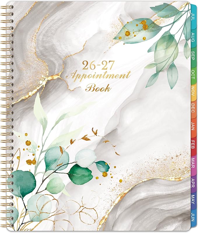 Appointment Book 2026-2027 - Daily Planner 2026-2027, 8.5'' x 11'', Weekly Appointment Planner, July 2026 - June 2027, Daily Planners with 30-Minute Interval