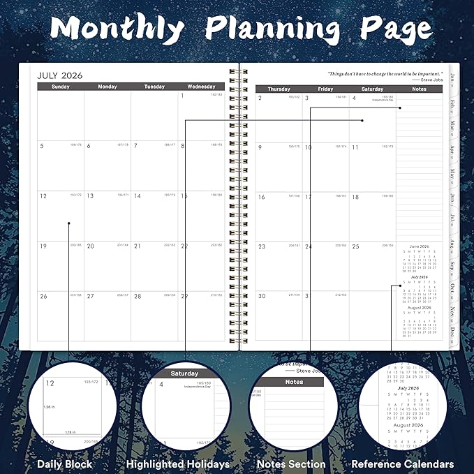 Monthly Planner 2026-2031 – July 2026 - June 2031, 9"x11", 5 Year Calendar 2026-2031 Monthly Planner with Double-Side Pockets & Notes Pages, 60 Months Tabs, Perfect for Work, School & Family Planning