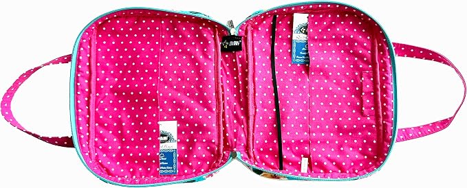 DIWI Quilted Bible Cover Large Sizes 10 X 7 X 2.75 Inches Bible Tote Good Book Case (L, C2 Pink Garden)