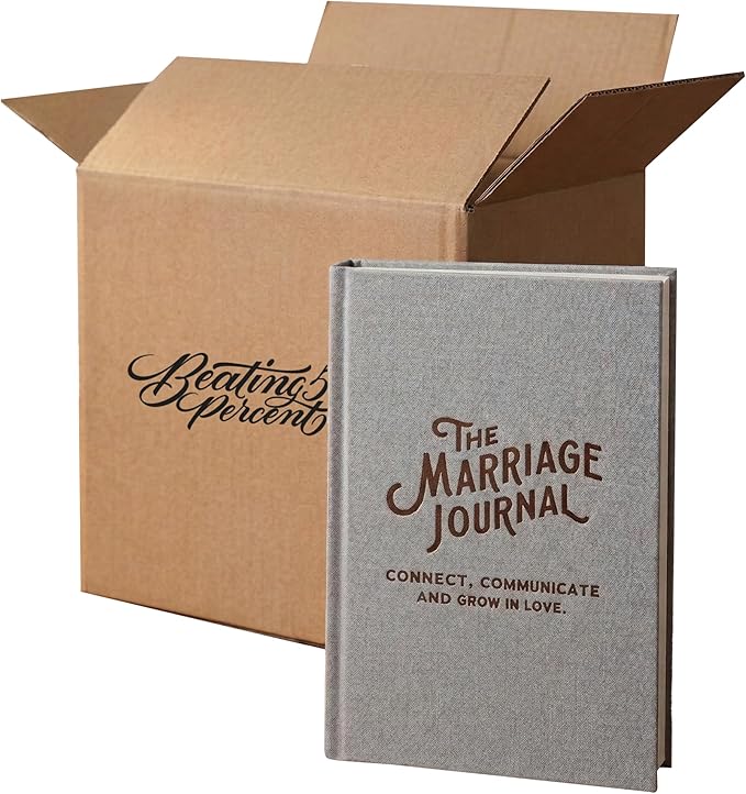 The Marriage Journal (Case of 24) - Couples Journal with 52-Week Devotionals & Guided Prompts for Communication, Emotional Intimacy & Faith - Gift for Engaged & Married Couples