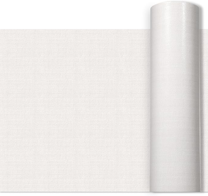 White Woven Bulletin Board Roll Reusable Waterproof Erasable Woven Bulletin Board Roll Wrinkle Resistant Non-Woven Fabric Background Poster for Home Classroom Decor Wrapping DIY Crafts 15.7" x 40ft