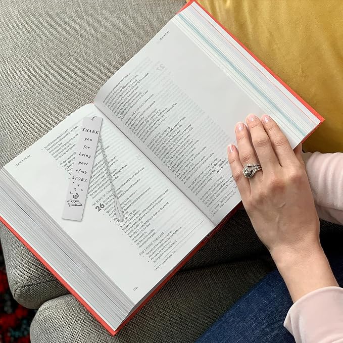 Geeice Bookmark for Women Men, Book Marks with Chain Gift for Teachers Students Book Lovers Readers Librarian, Appreciation Gifts for Graduation Retirement Birthday Christmas Day, Gift Box Packaged