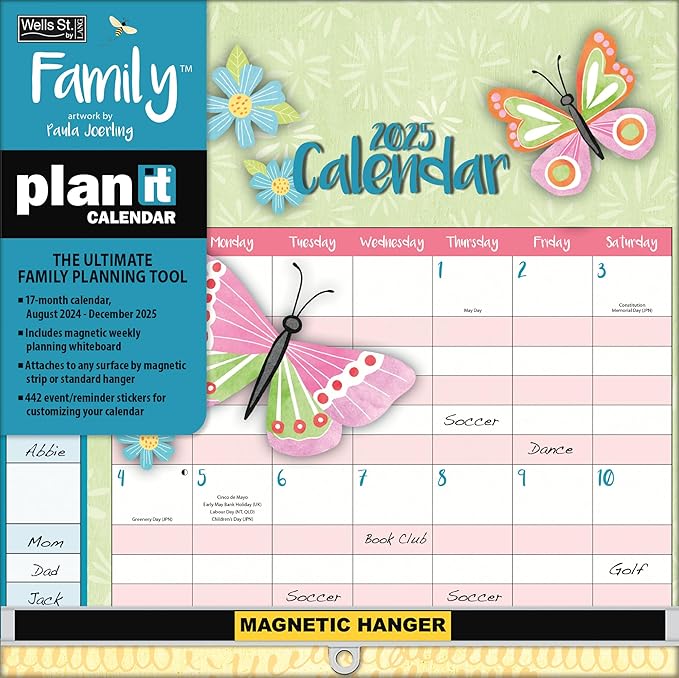 Lang, Family by Paula Joerling 2025 Plan It Wall Calendar