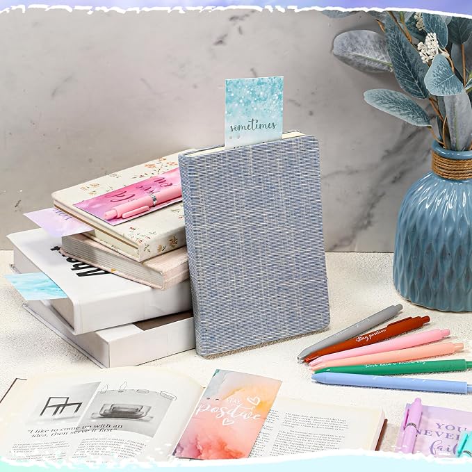 Quelay 30 Set Motivational Employee Appreciation Gifts Bulk Inspiring Quote Bookmarks Inspirational Pens for Women Team Building Gifts Thank You Gift for Nurse Coworker Staff Office(Inspirational)