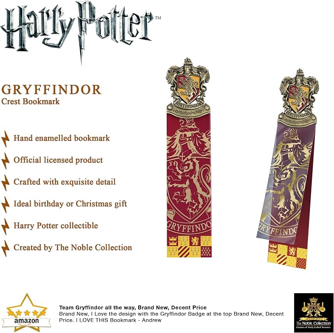 The Noble Collection Gryffindor Crest Bookmark