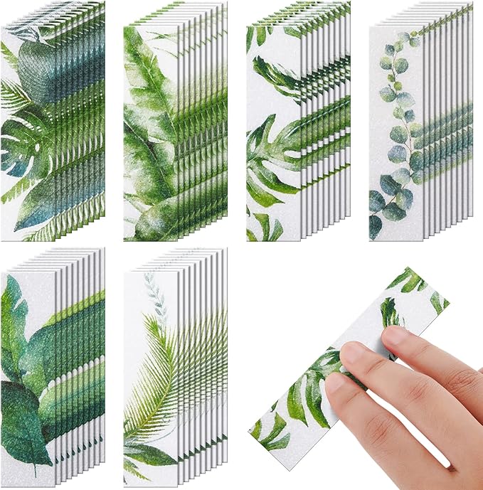 Gersoniel 72 Pcs Anxiety Sensory Stickers Calm Stickers Adhesive Textured Mental Health Strips Mindfulness Fidget Decals Stress Anxiety Relief Items for Desk Therapy Office Counselor(Leaves)