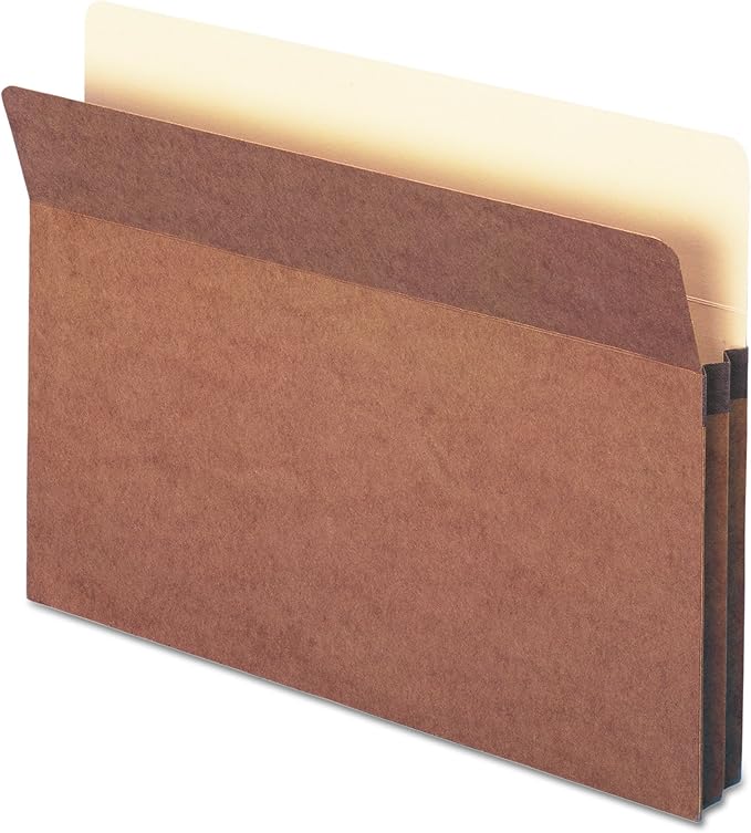 Smead File Pocket, Straight-Cut Tab, 1-3/4" Expansion, Letter Size (Redrope, Letter, 50)