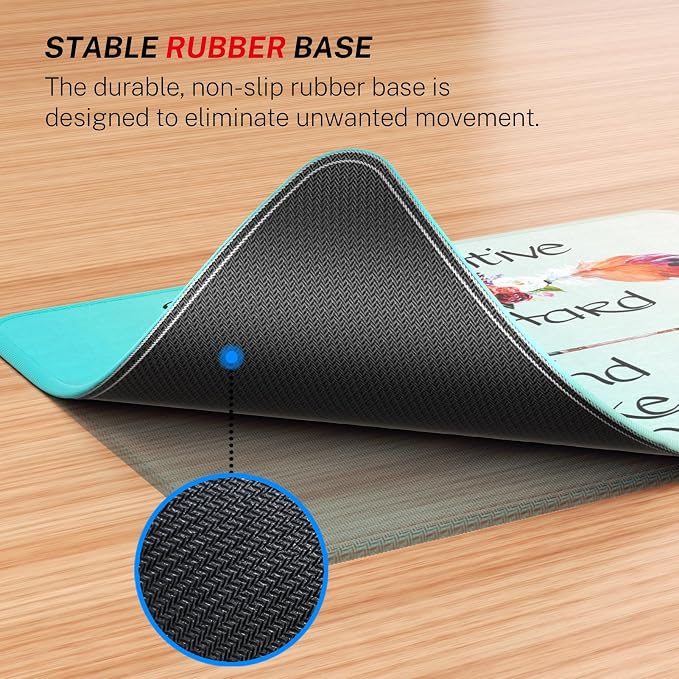 MROCO Essential Office & Gaming Mouse Pad, 8.5 x 11 Inch, Feather Arrow | Anti-Fray Stitched Edges, Functional Pattern Design, Non-Slip Rubber Base, Water and Stain Resistance