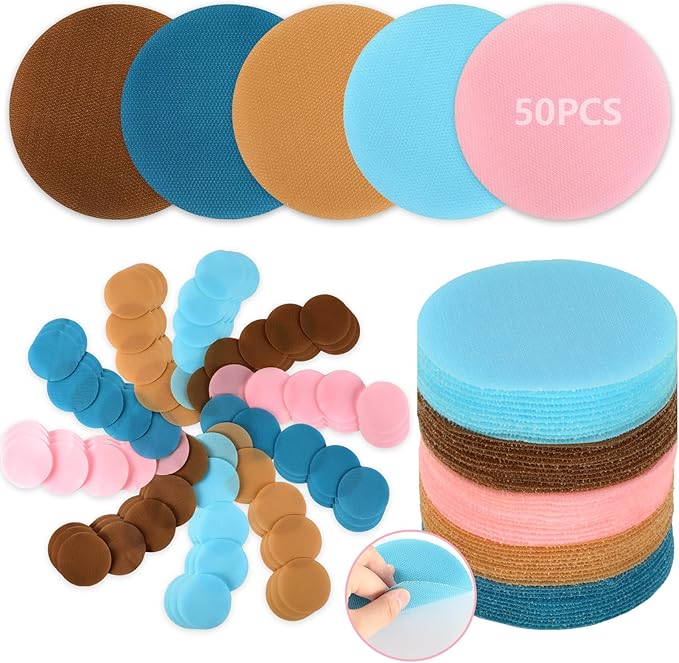 50 pcs Spot Markers Carpet Floor Spots Markers 5 Colors for Classroom Decoration, for Flexible Carpet Dots for School Supplies for Elementary School Preschool Kindergarten Teacher