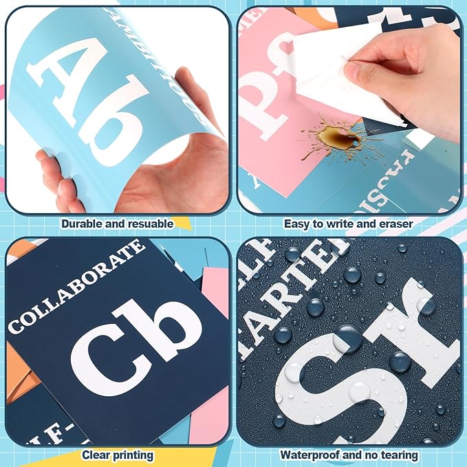 Funrous Periodic Table of Elements Bulletin Board Decorations Set Science Elements Classroom Decor Chemistry Laboratory Paper Cutouts for High School Bedroom Science Teacher Wall Party Supplies