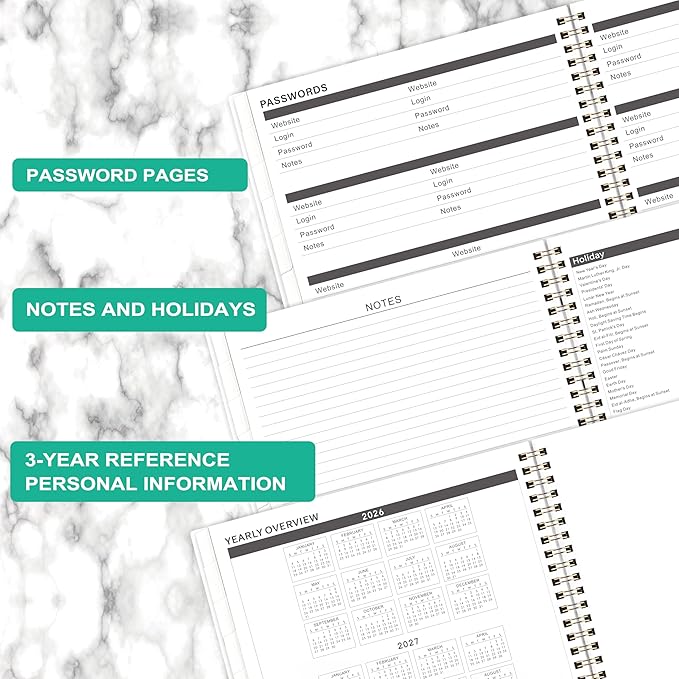 Monthly Planner 2026-2028, Planner 2026-2028, July 2026 - June 2028, 8.5“ x 11” with Ample Blocks and 2 Years Monthly Tabs