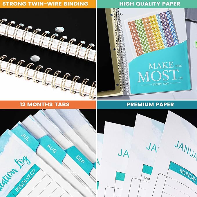Student Planner 2026-2027 - Academic Planner 2026-2027, July 2026 - June 2027, 11" × 9", Weekly Lesson Planners, Monthly & Weekly School Planners for Middle or High School, Stickers, Week's Goals, Tabs