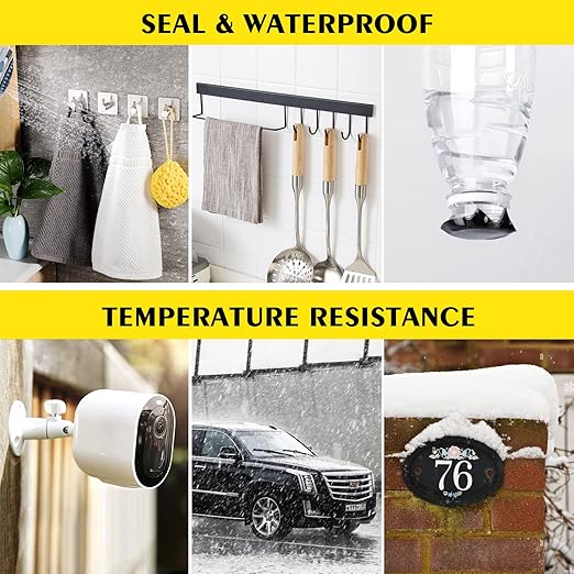 EMITEVER Heavy Duty Double Sided Tape, 1 Inch x 16.4FT Acrylic Foam Mounting Tape, Two Sided Adhesive Tape, Waterproof & Strong Double Stick Tape for Walls, Automotive, Home Office Decor