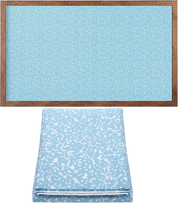 Mindsoft Bulletin Board Paper 48'' x 107'' Class Boards for Classroom Bulletin Boards Everyone is Welcome Classroom Board Decor Pillows Curtains Crafts(Blue Composition,1 Pc)
