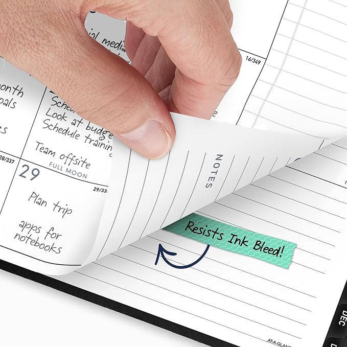 AT-A-GLANCE 2027 Planner, Weekly & Monthly, 7" x 8.75", Contemporary Lite, Black (70545X0527)