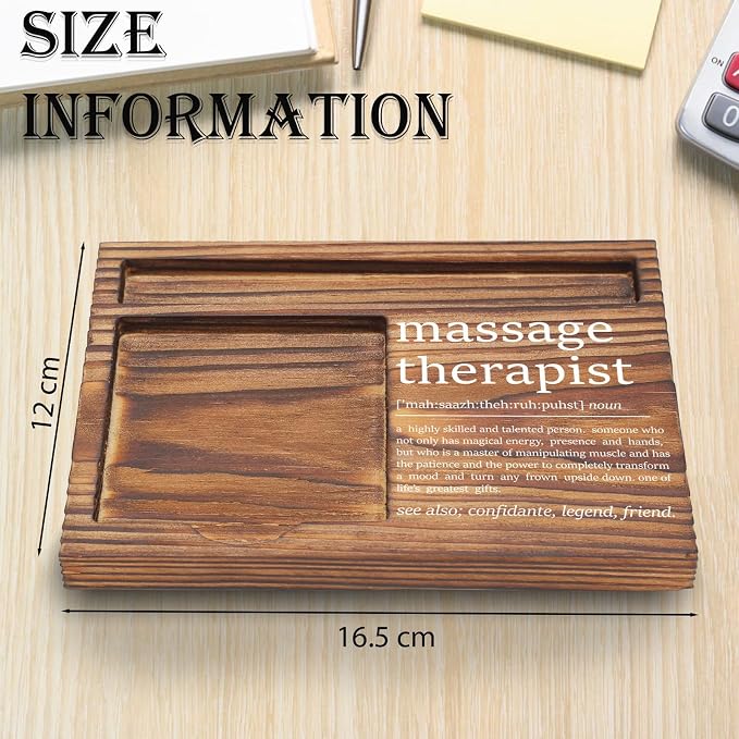 Appreciation Gifts for Massage Therapist Sticky Note Holder, Thank You Grad Gifts for Medical Students, Massage Therapist Doctors' Day Birthday Christmas Clinic Self-Stick Note Pad Holders TZP75