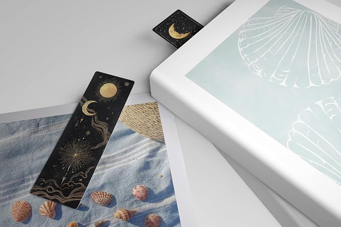 TwoDays Fantasy Merch Bookmarks for Book Lovers, Tarot Witchy Dragons Gothic Horror Book Accessories for Bookish Gifts (Set of 10, 6'' X 2'')