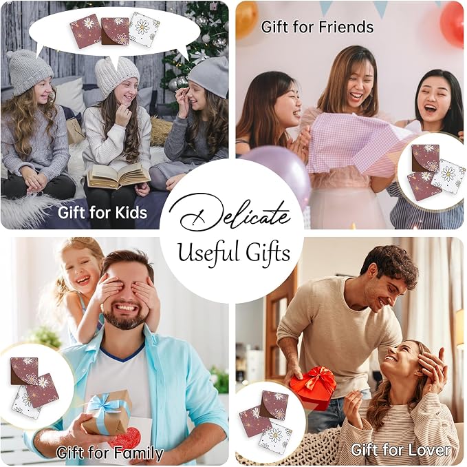 2 Pack Flower Leather Book Corner Bookmark, Durable Handmade Reading Accessories - Gifts for Readers, Women, Men, Teachers, Students 7