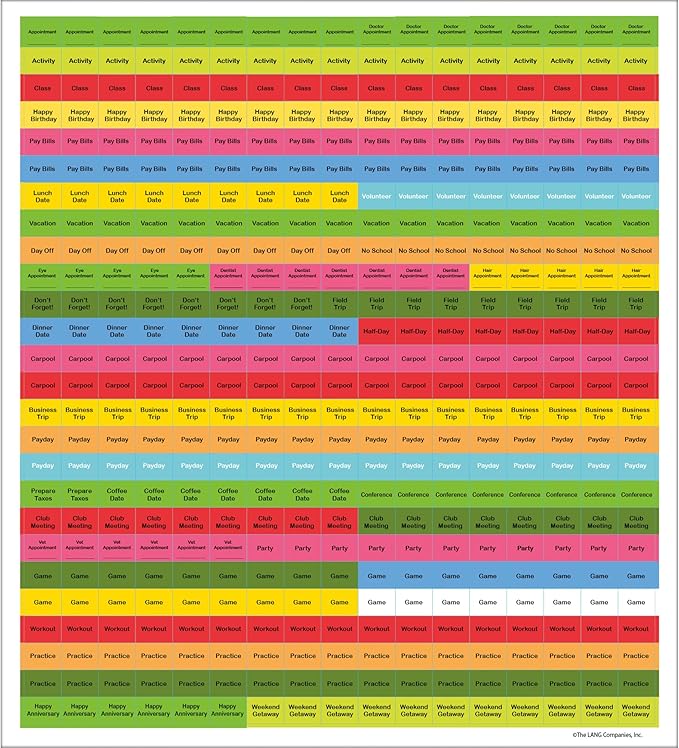 Lang, Family by Paula Joerling 2025 Plan It Wall Calendar