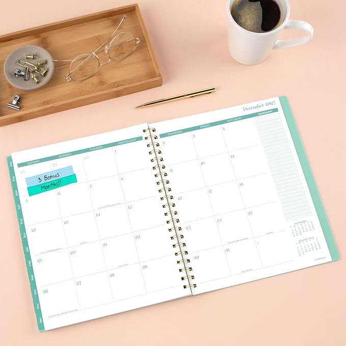 Mead Cambridge 2027 Planner, Weekly & Monthly, 8.5" x 11", Glimmer (1843-905-27)