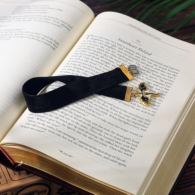 Vintage Witchy Fourth Wing Bookmark with Dragon Pendant, 4th Wing Wicked Ribbon Bookmarks Accessories, Gifts for for Reading Women, Men, Book Lovers, Girls, Teens, Teachers and Students