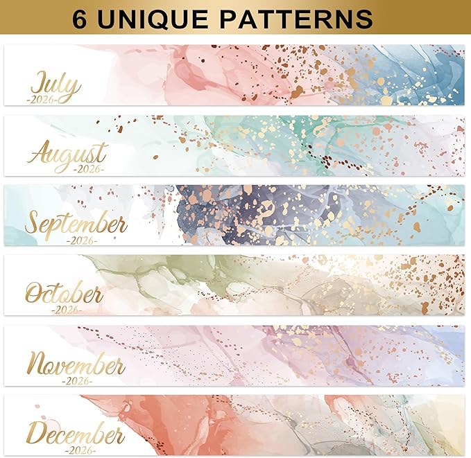 Desk Calendar 2026-2027 - 18 Months Desk Calendar 2026-2027, July 2026 - December 2027, 9.8'' x 8.3'', Standing Flip Desktop Calendars with 4 More Months Reference Calendars