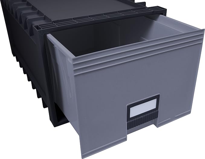 Storex, STX61106U01C, Archive Files Storage Box, 1 / Each, Black,Gray