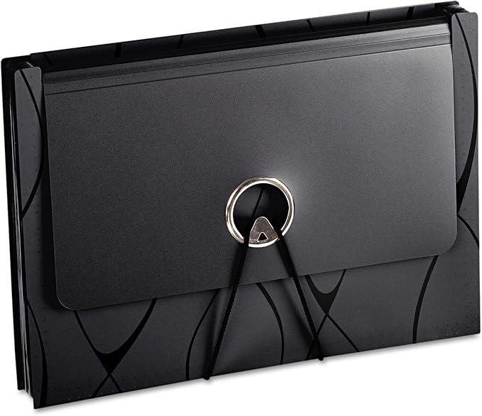Pendaflex Sliding Cover Expanding File, 13 pockets, Letter Size, Black (2327)