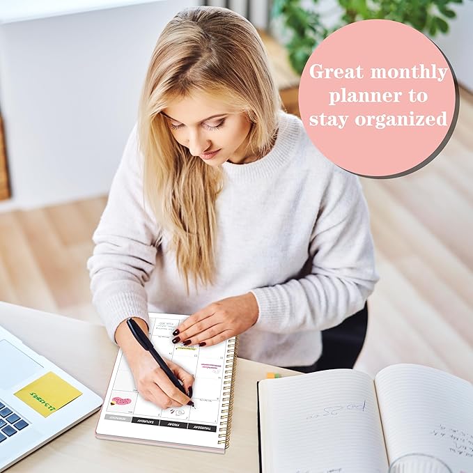 Monthly Planner 2026-2027, 2026 Calendar 24 Months Planner, JAN 2026 - DEC 2027, 7.4"x9.4", Personal Organizer with Monthly Goals, To-Do List, Habit Tracker, 24 Monthes for School Office Home Planning
