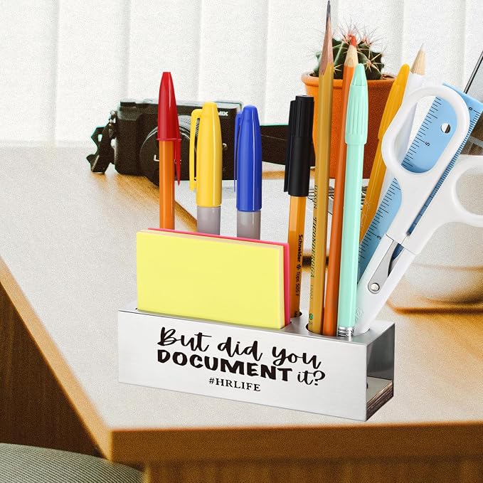 Funny Office for Women, Sarcastic HR Life, Retirement Leaving Congratulations Appreciation Gift for HR Professionals Recruiters, Stationary Supplies Office Pencil Holder Desk for Desk SD286