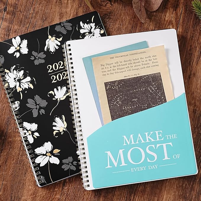 Planner 2026-2027- Weekly Monthly Academic Planner 2026-2027, July 2026 - June 2027, Calendar Planners with Colorful Tabs, Inner Pocket, Floral Cover, 8.5'' x 11''