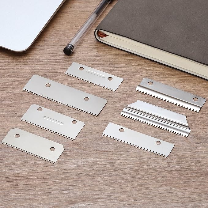 PATIKIL 3 Pcs Replacement Blades for Packing Tape Dispensers, 2.1 x 0.8inch 9050 Tape Dispenser Blade Carbon Steel for Home Office Warehouse Wrapping Packaging Mailing Shipping, Silver