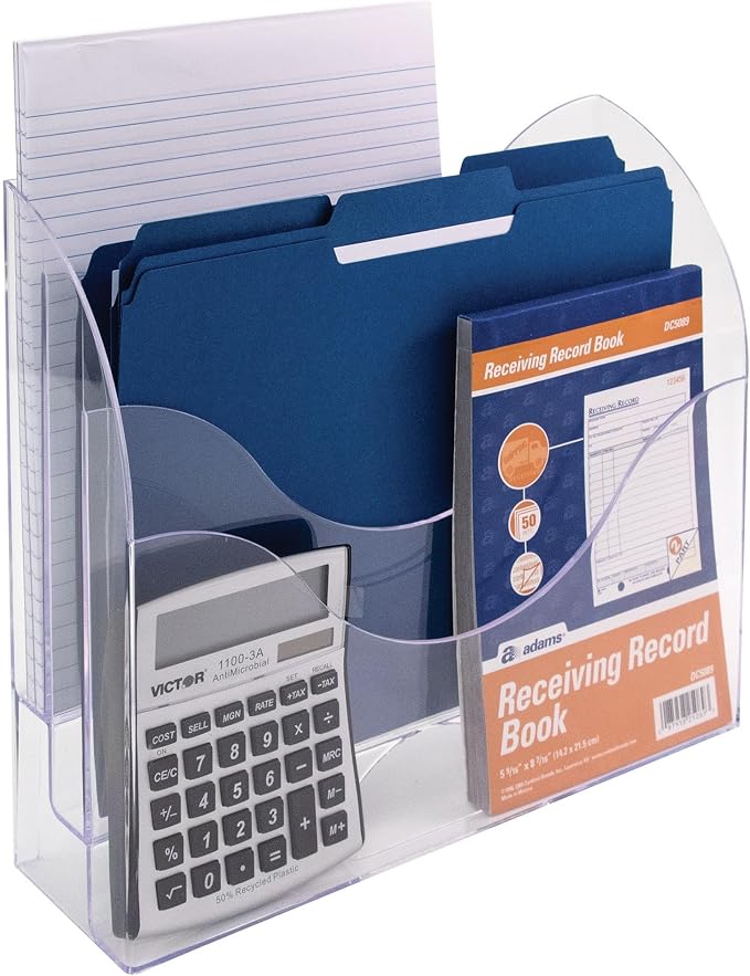 3-Tier File Organizer, Clear