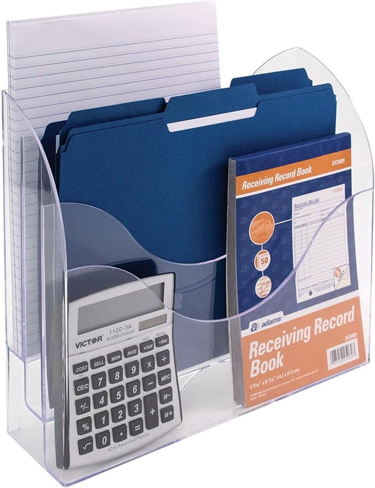 3-Tier File Organizer, Clear