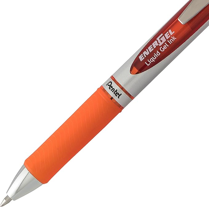 Pentel EnerGel Deluxe RTX Retractable Liquid Gel Pen, Medium Line, Metal Tip, Assorted Ink, 3 Pack (BL77BP3M2)