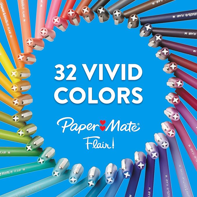 Paper Mate Flair Point-Guard Porous Point Pens 12 Green Pens (8440152) (Pack of 12)