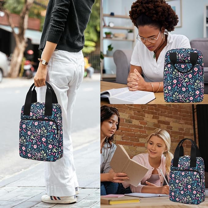 Bible Cover for Women, Bible Case, Bible Holder Case for Women, Carrying Book Case Church Bag with Handle and Zippered