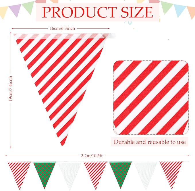 Tenare 8 Pcs Red and White Polka Dot Bulletin Board Border 10.9 Yard 6 Pcs Hanging Paper Fans 3.5 Yard Pennant Banner Flag for Classroom Home School Decor