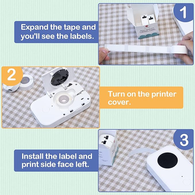Clear D30 Label Maker Tape - Transparent D30 Label Maker Tape 14x30mm Memoking D30 Label Paper Compatible with Phomemo D30 Label Tape - 3 Rolls Clear D30 Labels (0.55x1.18,210PCS/Roll)