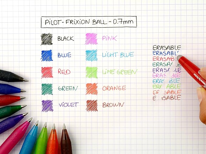 Pilot Frixion Erasable Rollerball Pen - Black Triple