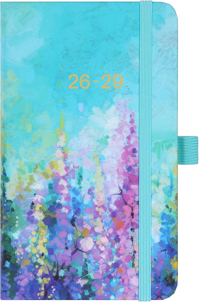 2026-2029 Pocket Planner - JUL 2026 - JUN 2029, 2026-2029 Pocket Calendar, Monthly Planner (36-Month) With 60 Notes Pages, 6.2" x 4", 3 Year Planners with Contacts, Holidays and Pen Holder, Painting
