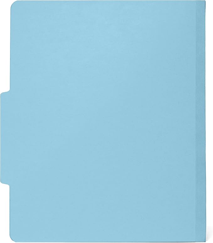 Blue Summit Supplies 10 Blue Classification Folders with 2 Dividers and 2 Inch Tyvek Expansions for Organizing Medical, Law, and Office Files