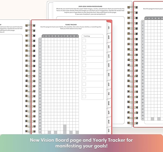 Blue Sky Gen Z 2025-2026 Weekly and Monthly Academic Year Planner Calendar, July 2025 - June 2026, 5" x 8", Flexible Interchangeable Cover, Wirebound, Laminated Tabs, Storage Pocket, Gladys