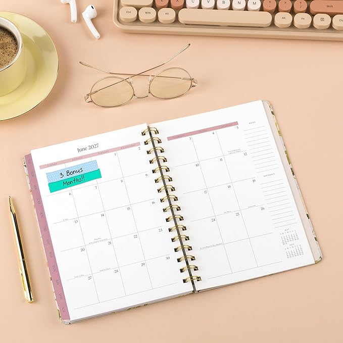 Cambridge Planner 2026-2027 Weekly & Monthly Academic 12-Month July-June, 5-1/2" x 8-1/2", Pen+Pillar, Pollinator (PP24-200A)
