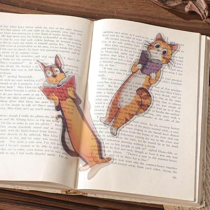 Cute Animals Bookmark Gifts - 8 Pcs Cartoon Koalas Cats Dog Bookmarks for Women Students Book Lovers Funny Page Markers Home Reading Accessories Bookish Gift for Birthday Christmas