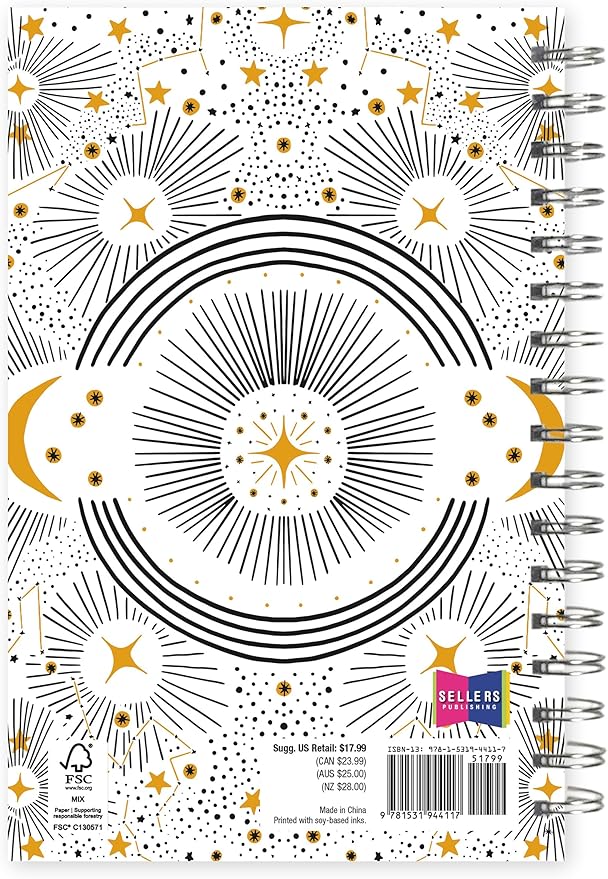 Celestial Dreams 2026 Weekly & Monthly Planner, Starry Night and Lunar-Themed Design, 12-Month Engagement Calendar: 2026, 6" x 9"