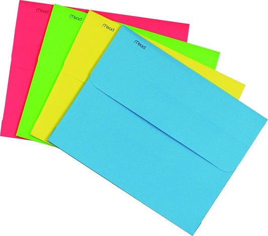 Mead Brite Wallet Letter File, 8 1/2 x 11-Inch (35362) (Color may vary)